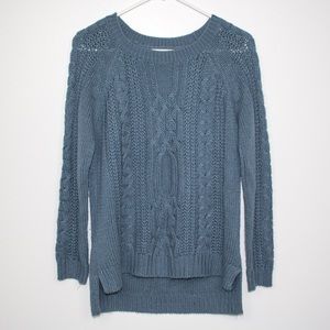 Dusty Blue Knit Sweater